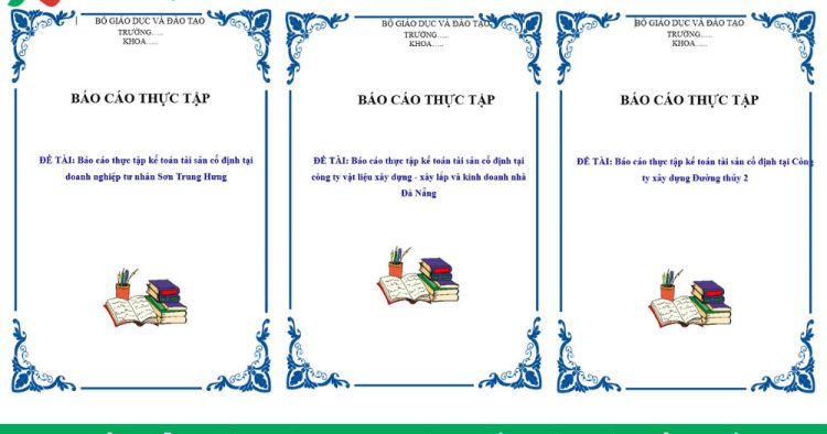 báo cáo thực tập kế toán tài sản cố định