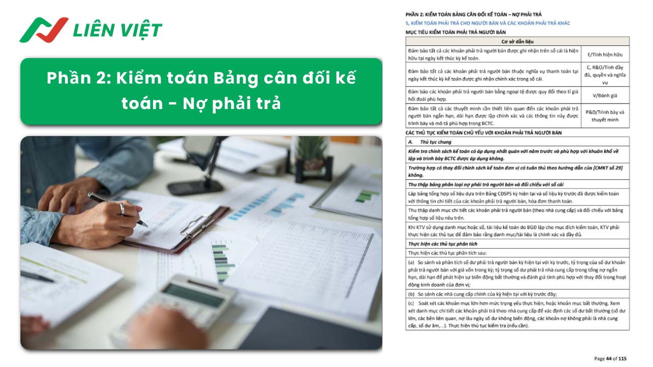 giáo trình Kiểm toán báo cáo tài chính PDF