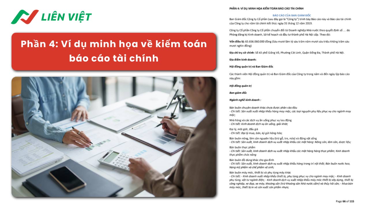 giáo trình Kiểm toán báo cáo tài chính PDF