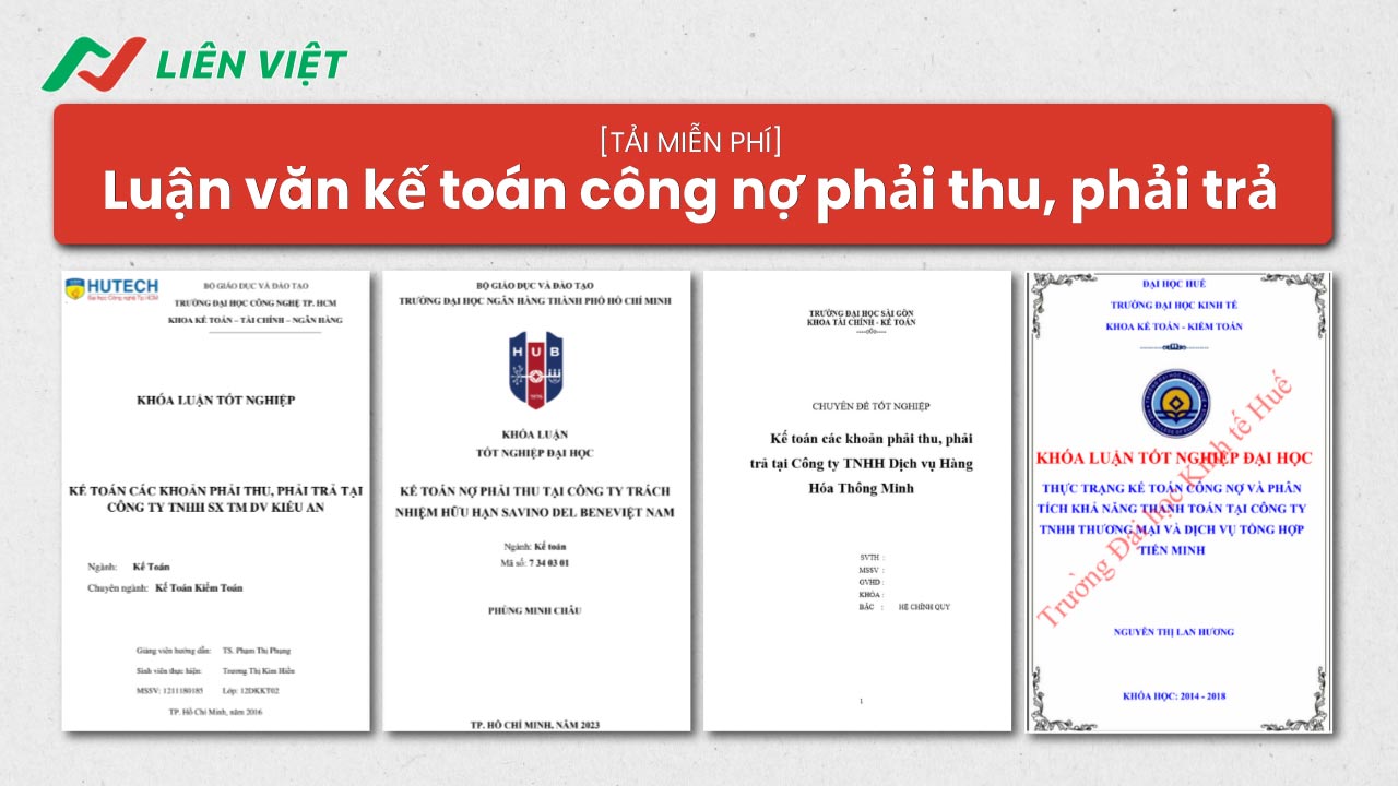 luận văn kế toán công nợ phải thu phải trả