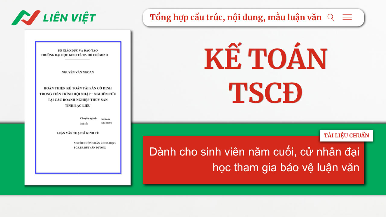 luận văn kế toán tài sản cố định