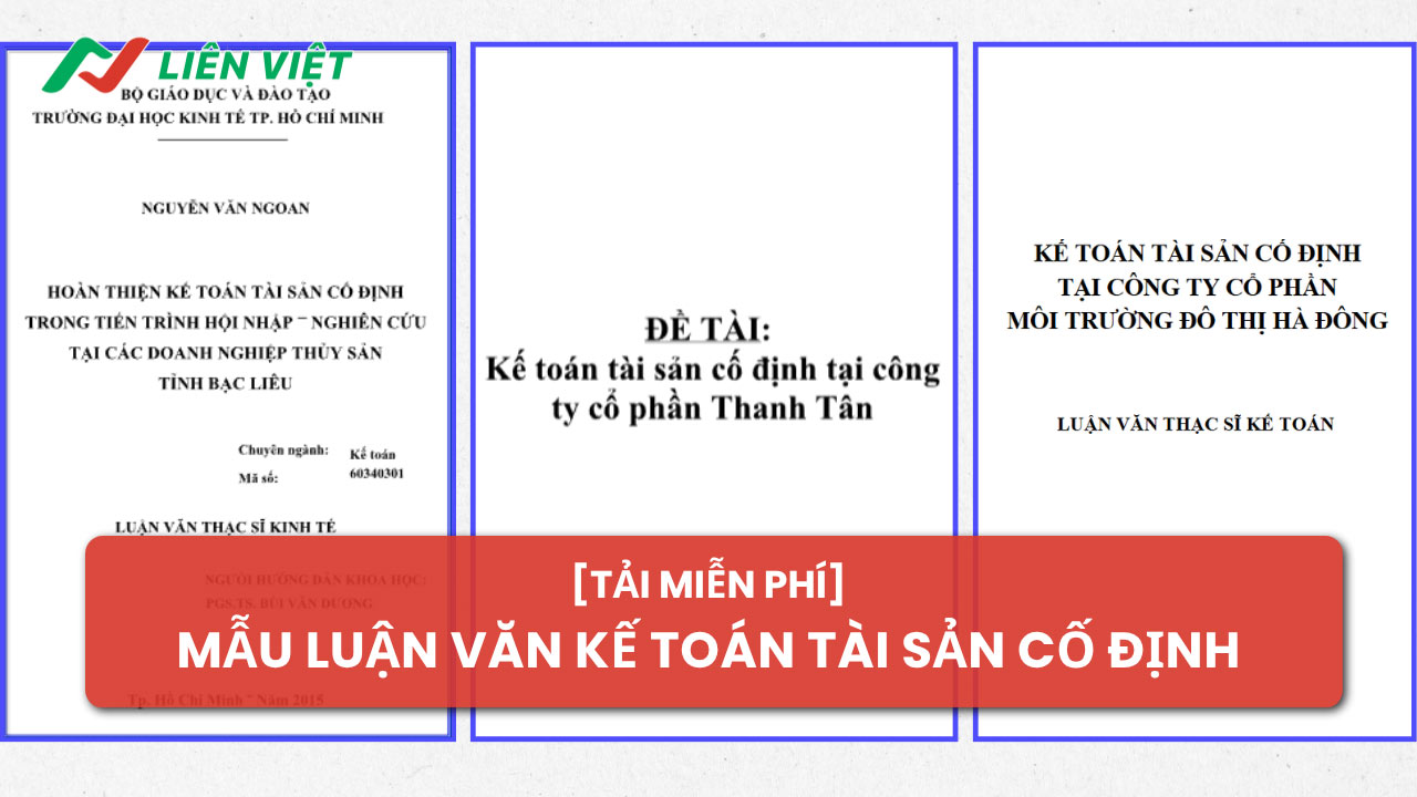 luận văn kế toán tài sản cố định