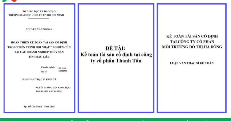 luận văn kế toán tài sản cố định