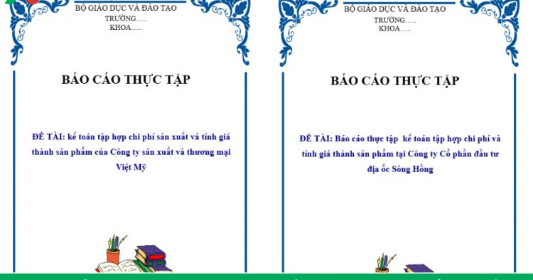 báo cáo thực tập kế toán chi phí sản xuất