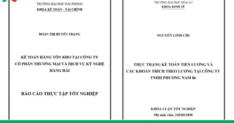báo cáo thực tập kế toán hàng tồn kho