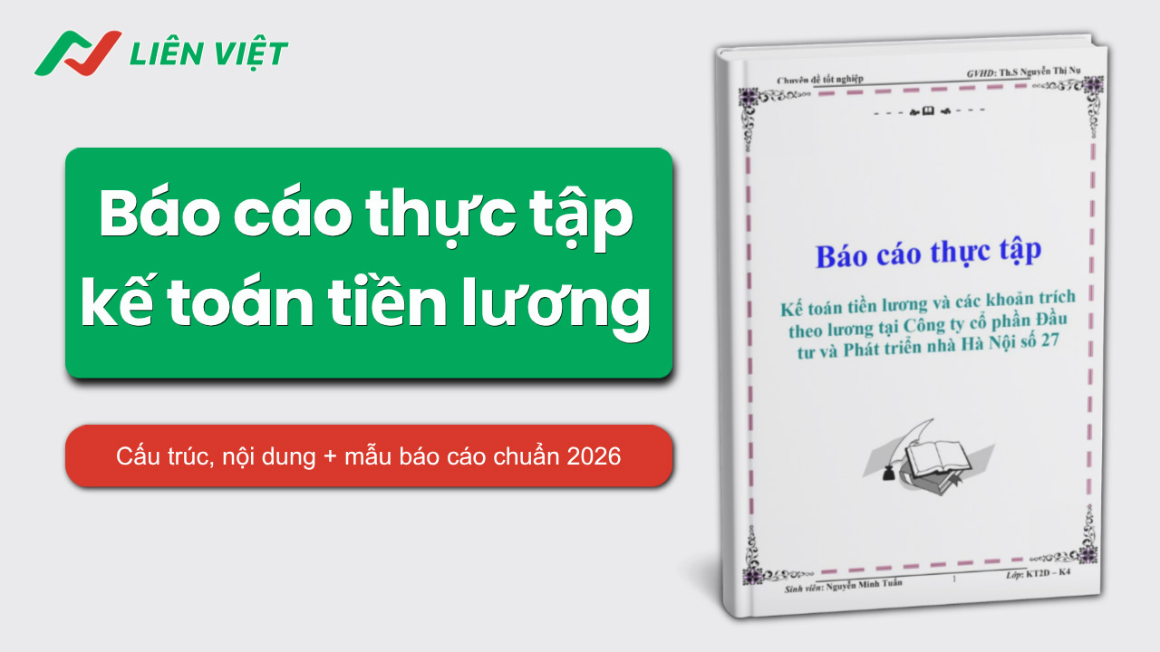 báo cáo thực tập kế toán tiền lương