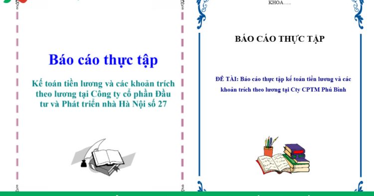 báo cáo thực tập kế toán tiền lương