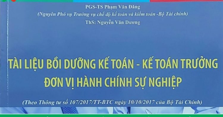 giáo trình bồi dưỡng kế toán trưởng