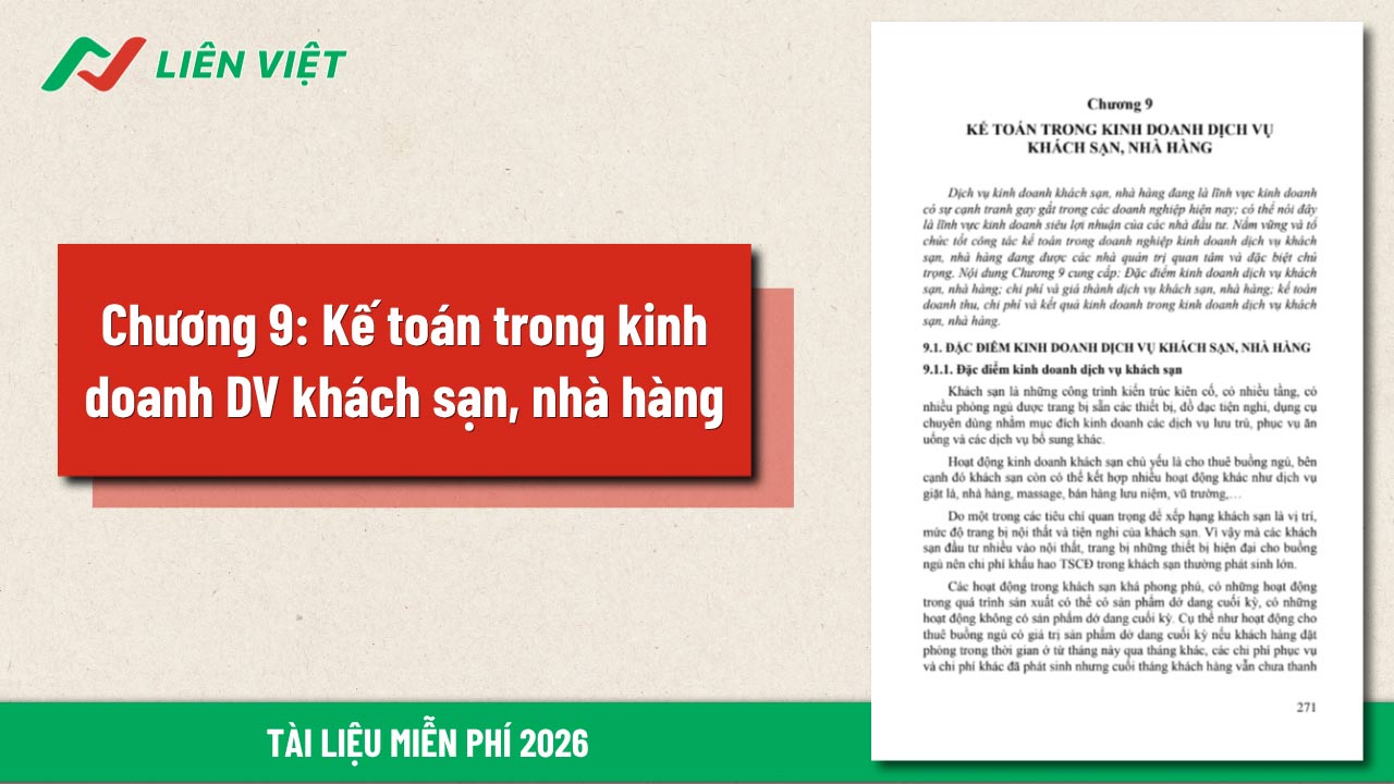 giáo trình kế toán thương mại dịch vụ