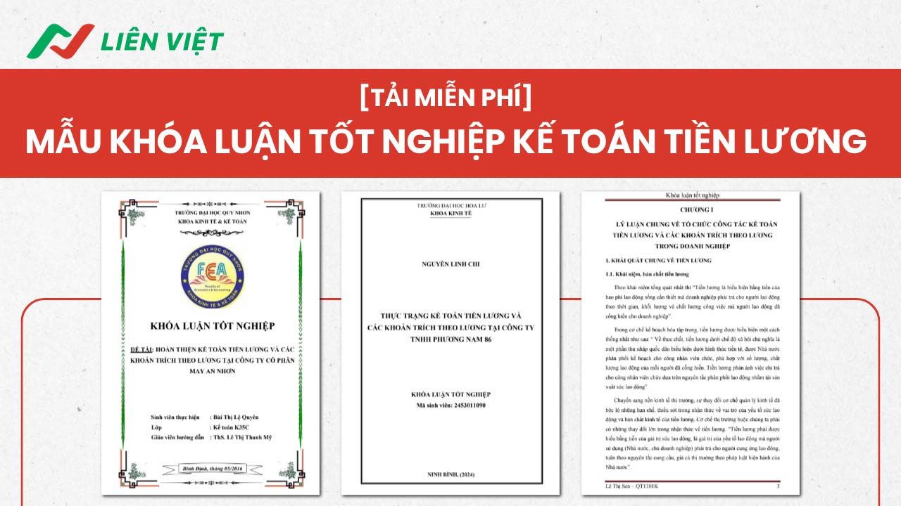 khóa luận tốt nghiệp kế toán tiền lương
