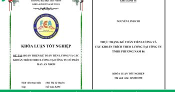 khóa luận tốt nghiệp kế toán tiền lương