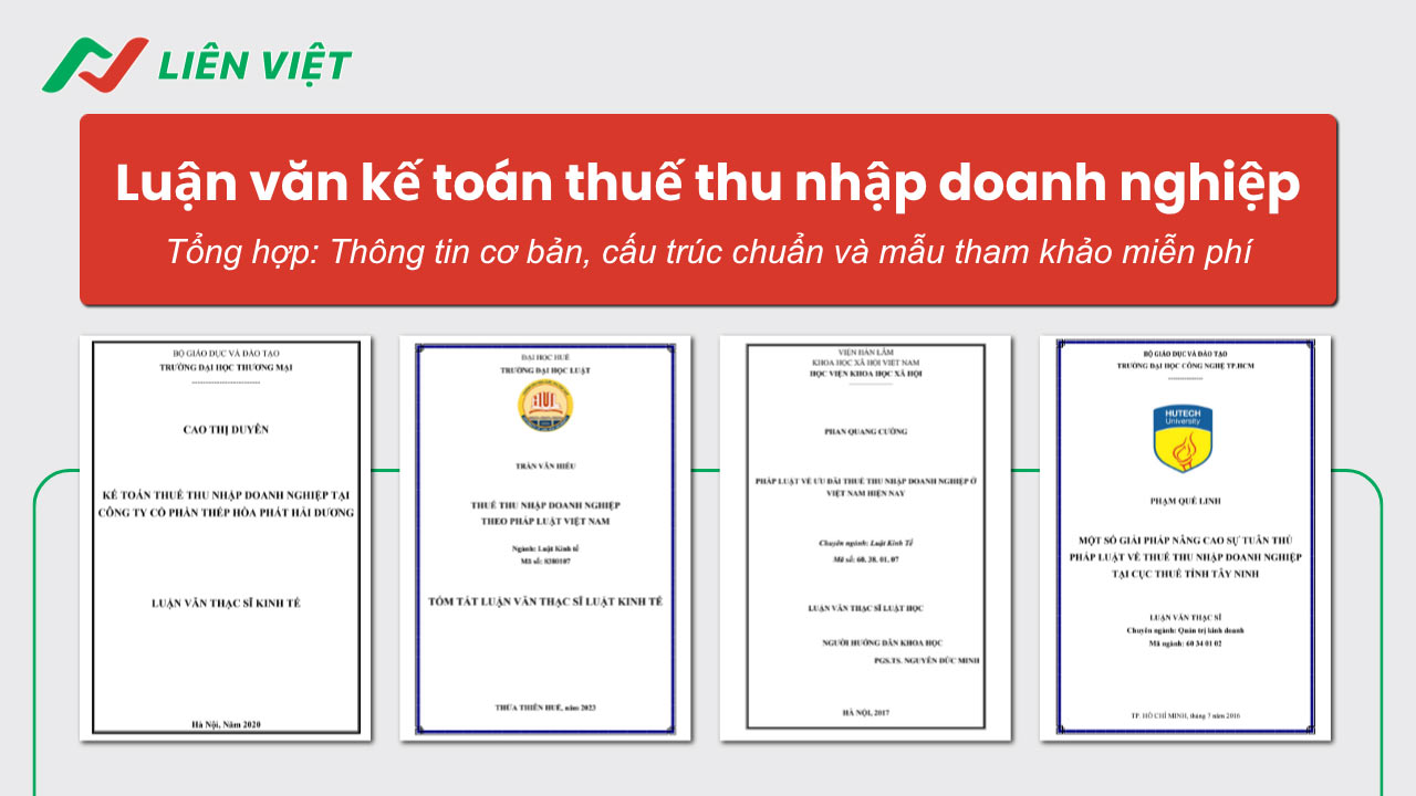 luận văn kế toán thuế thu nhập doanh nghiệp