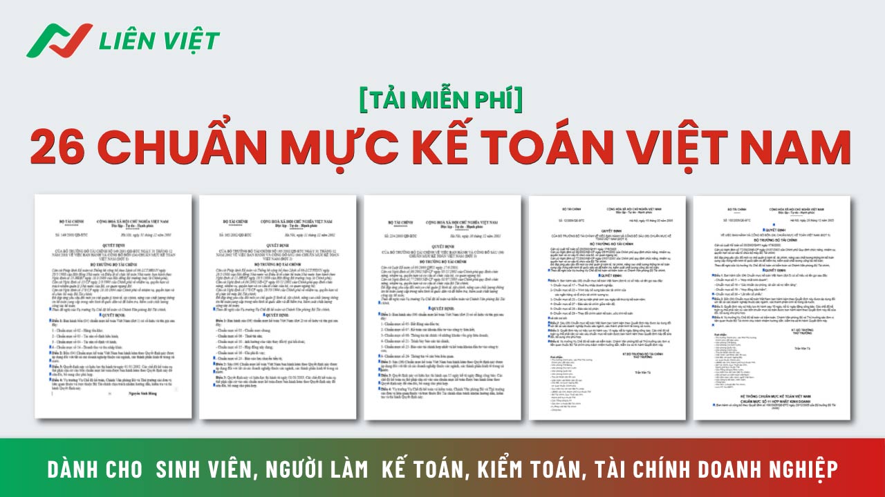 26 chuẩn mực kế toán Việt Nam PDF