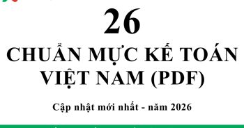 26 chuẩn mực kế toán Việt Nam PDF