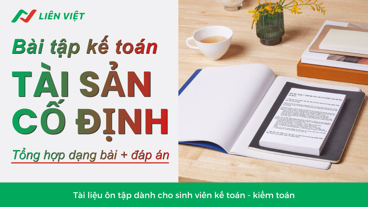 bài tập kế toán tài sản cố định