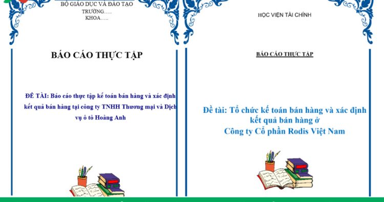báo cáo thực tập kế toán bán hàng