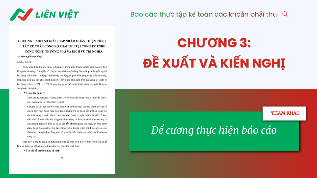 báo cáo thực tập kế toán các khoản phải thu