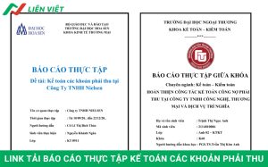 báo cáo thực tập kế toán các khoản phải thu