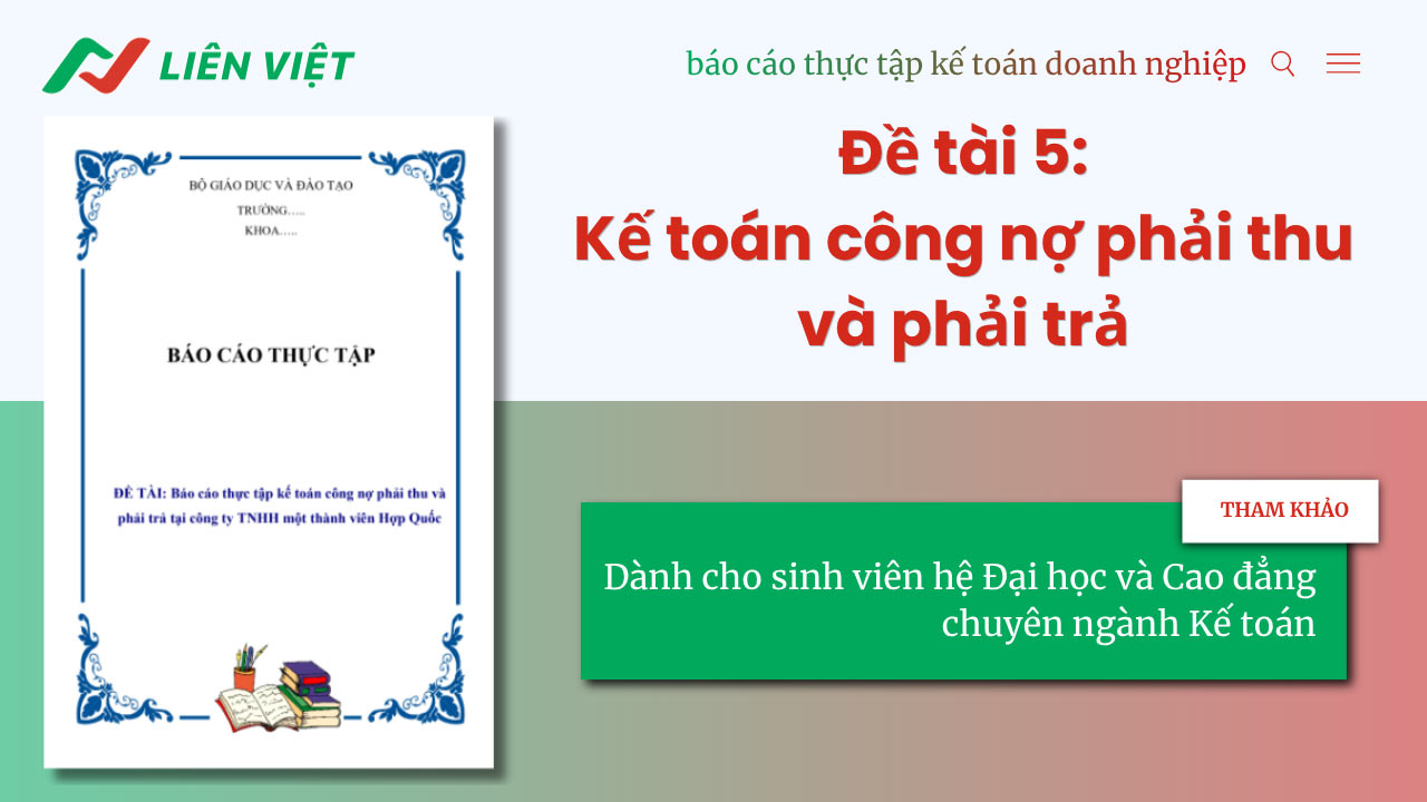 báo cáo thực tập kế toán doanh nghiệp