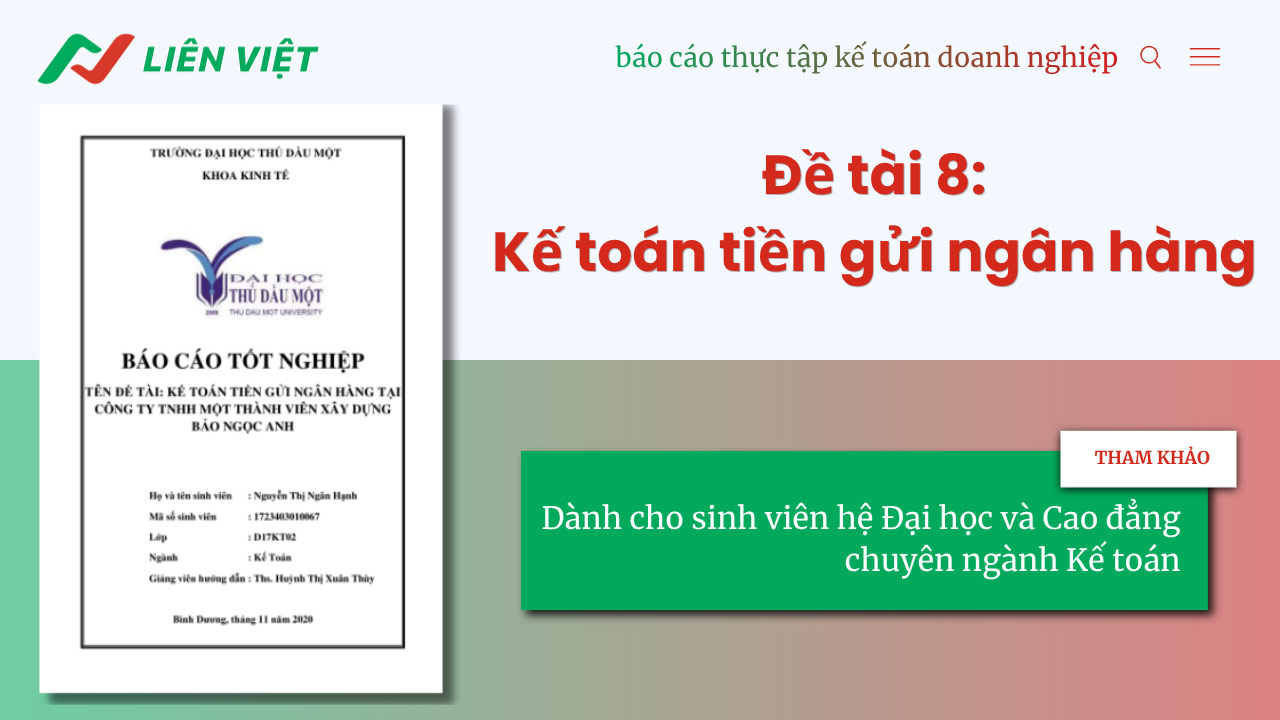 báo cáo thực tập kế toán doanh nghiệp