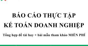 báo cáo thực tập kế toán doanh nghiệp