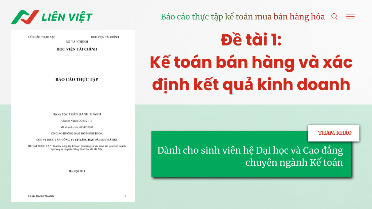 báo cáo thực tập kế toán mua bán hàng hóa