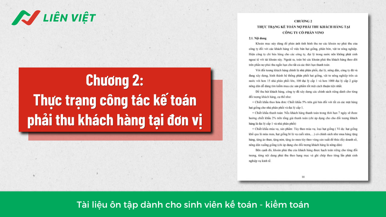 báo cáo thực tập kế toán phải thu khách hàng