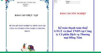 báo cáo thực tập kế toán thuế GTGT