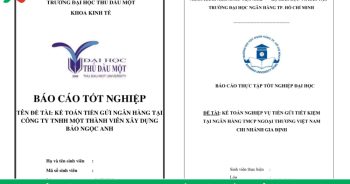 Link tải Mẫu báo cáo thực tập Kế toán tiền gửi ngân hàng