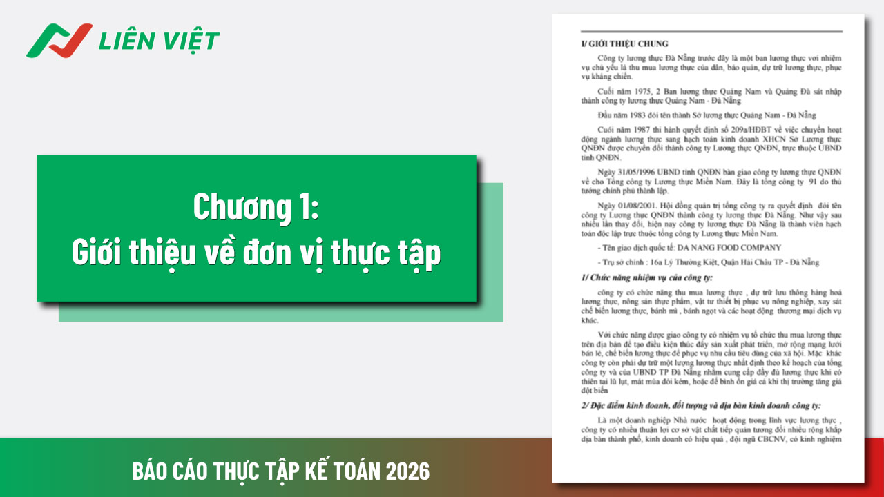 báo cáo thực tập kế toán vốn bằng tiền