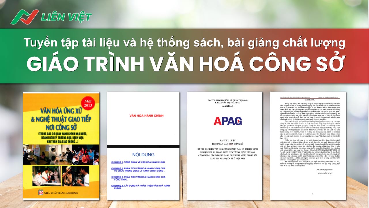 Tuyển tập sách, giáo trình và tài liệu Văn hóa công sở PDF chất lượng - miễn phí