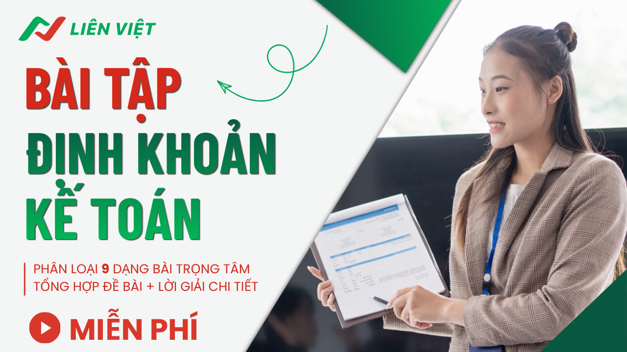 bài tập định khoản kế toán