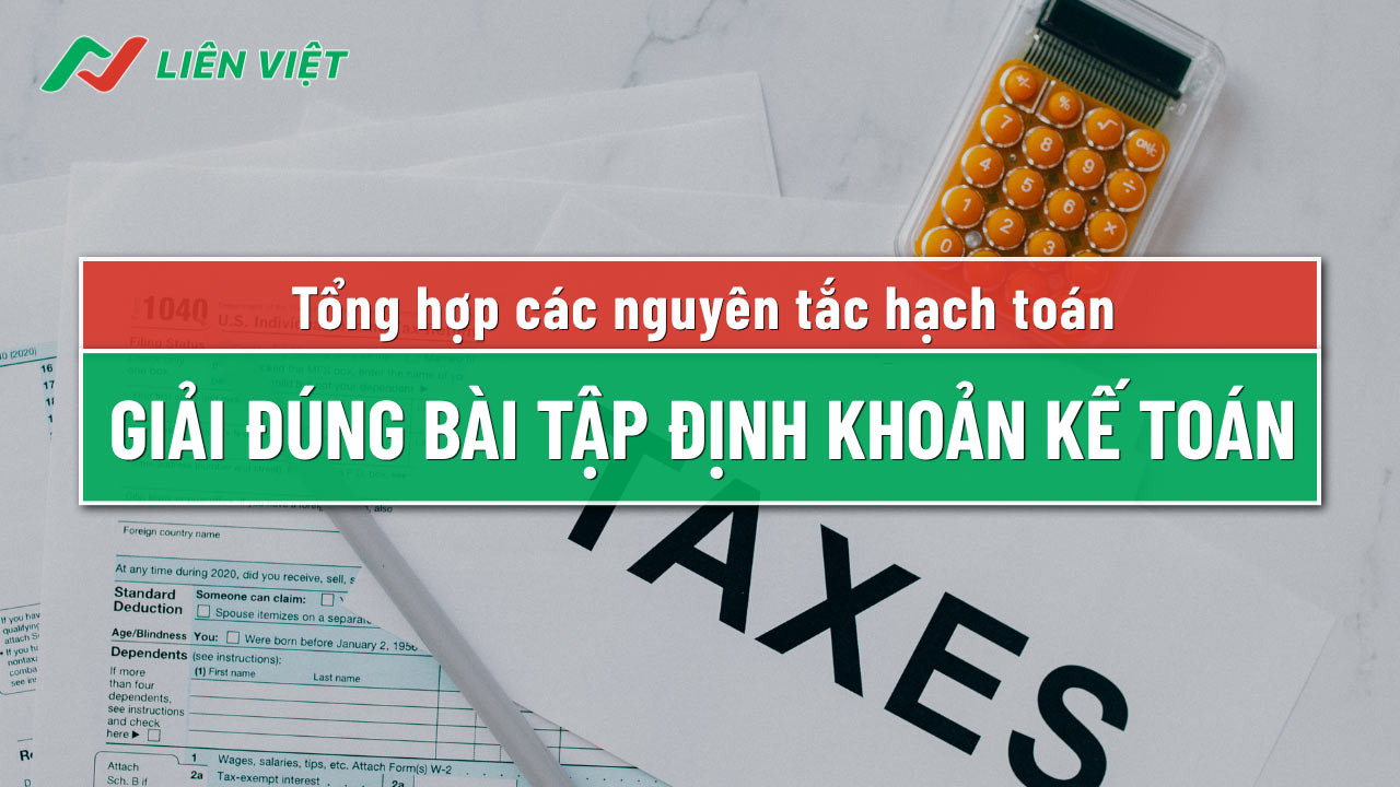 bài tập định khoản kế toán