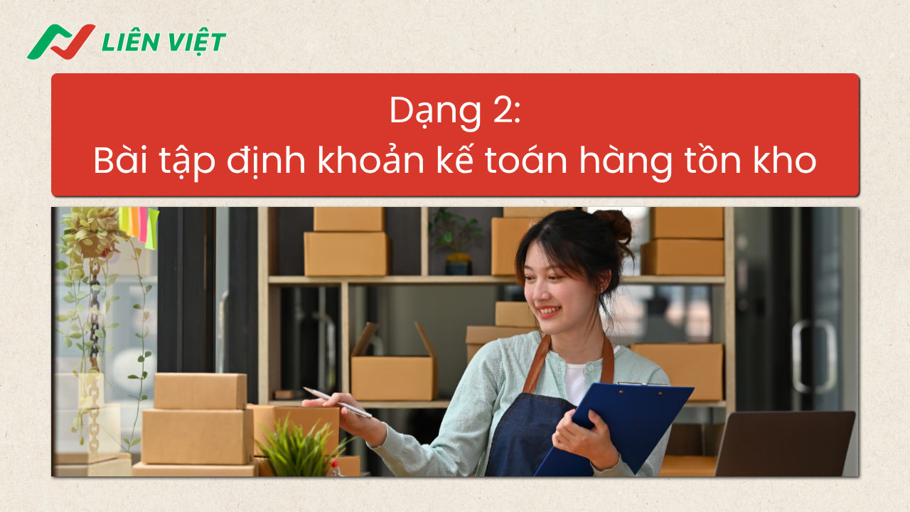 bài tập định khoản nguyên lý kế toán