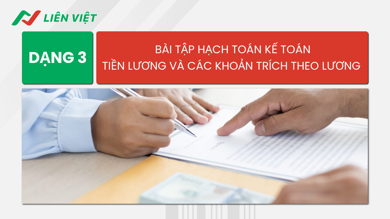 bài tập hạch toán kế toán