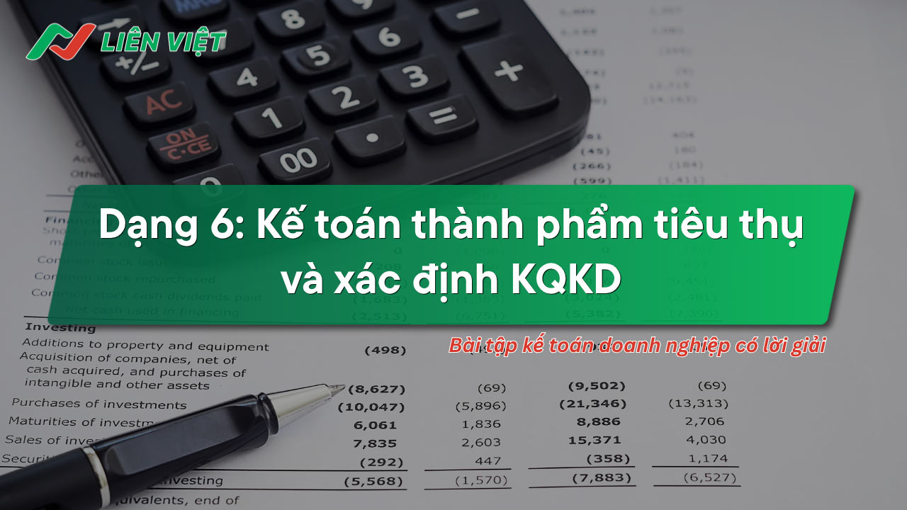 bài tập kế toán doanh nghiệp có lời giải