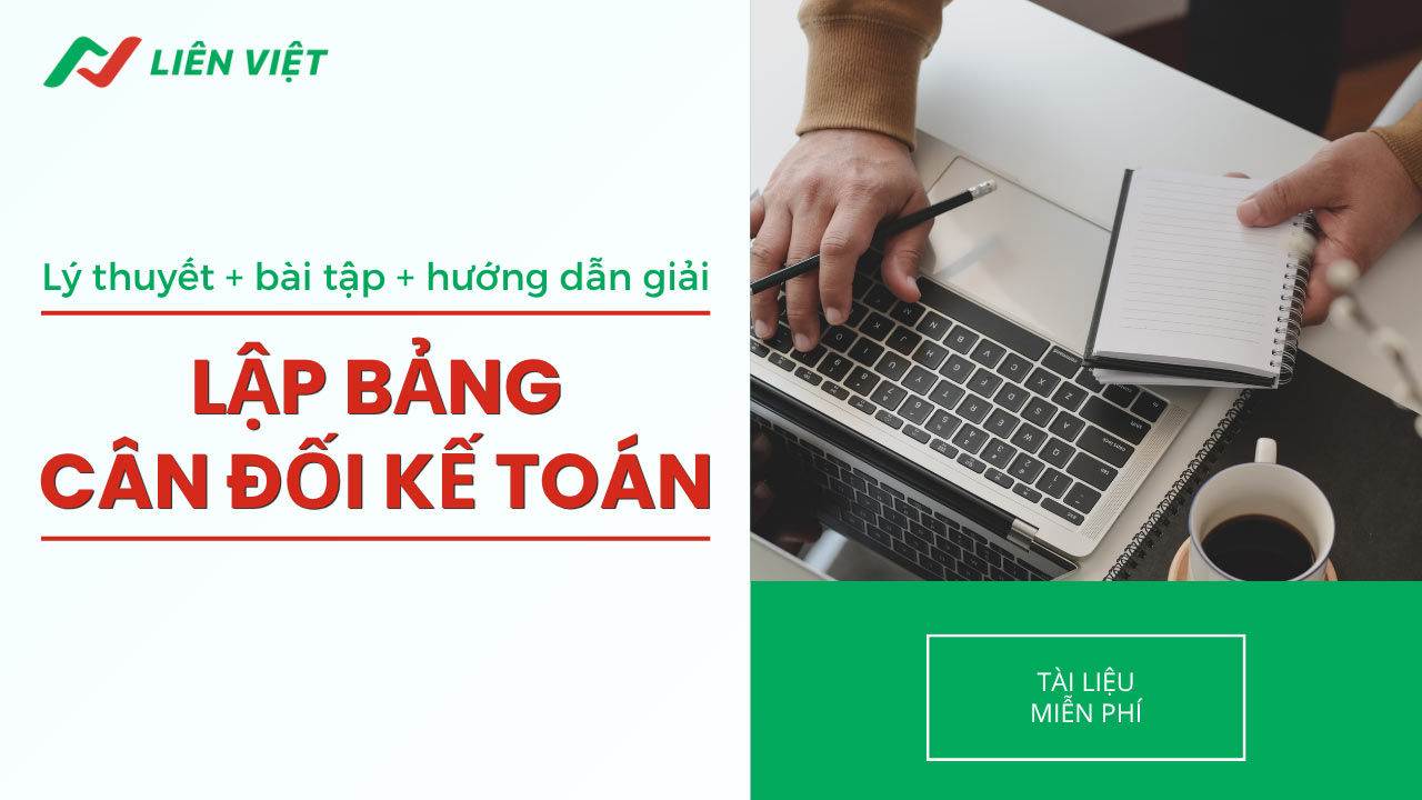 bài tập lập bảng cân đối kế toán