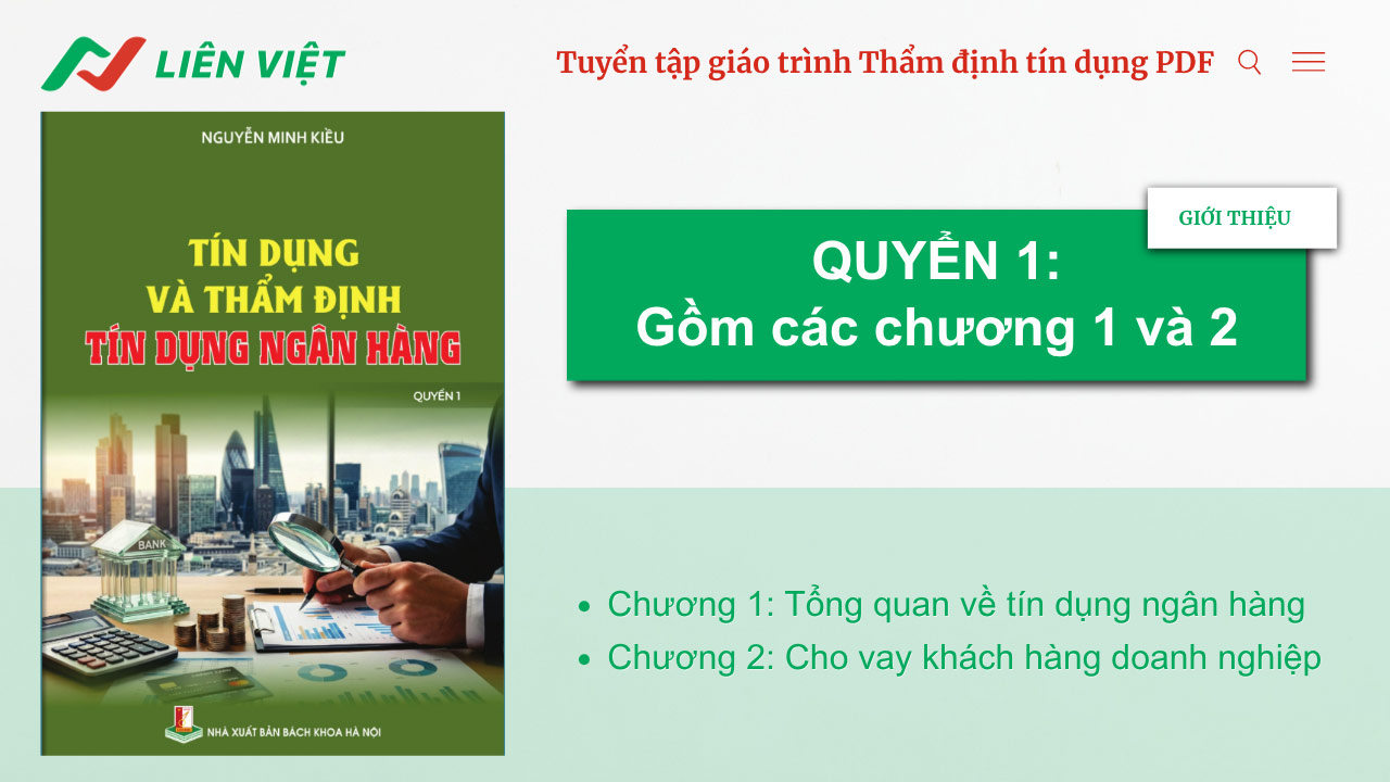 giáo trình Thẩm định tín dụng PDF