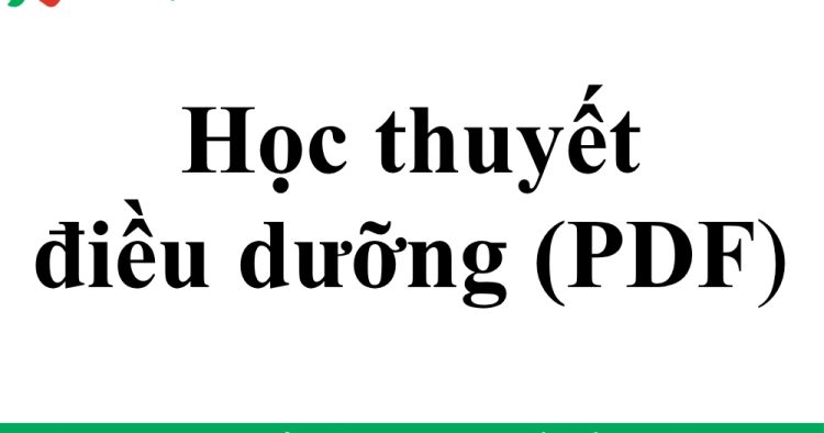 Học thuyết điều dưỡng PDF