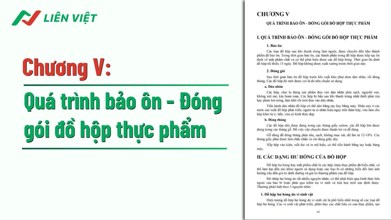Nguyên lý sản xuất đồ hộp thực phẩm PDF