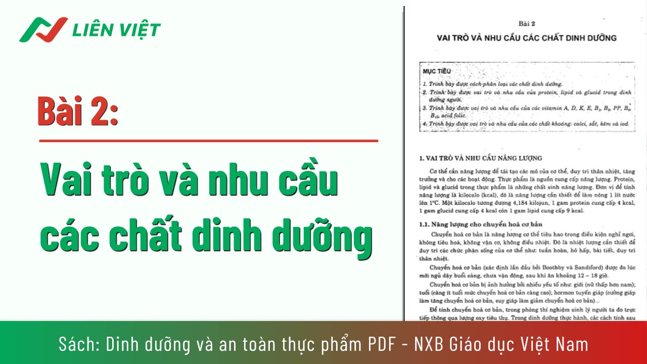 sách Dinh dưỡng và an toàn thực phẩm PDF