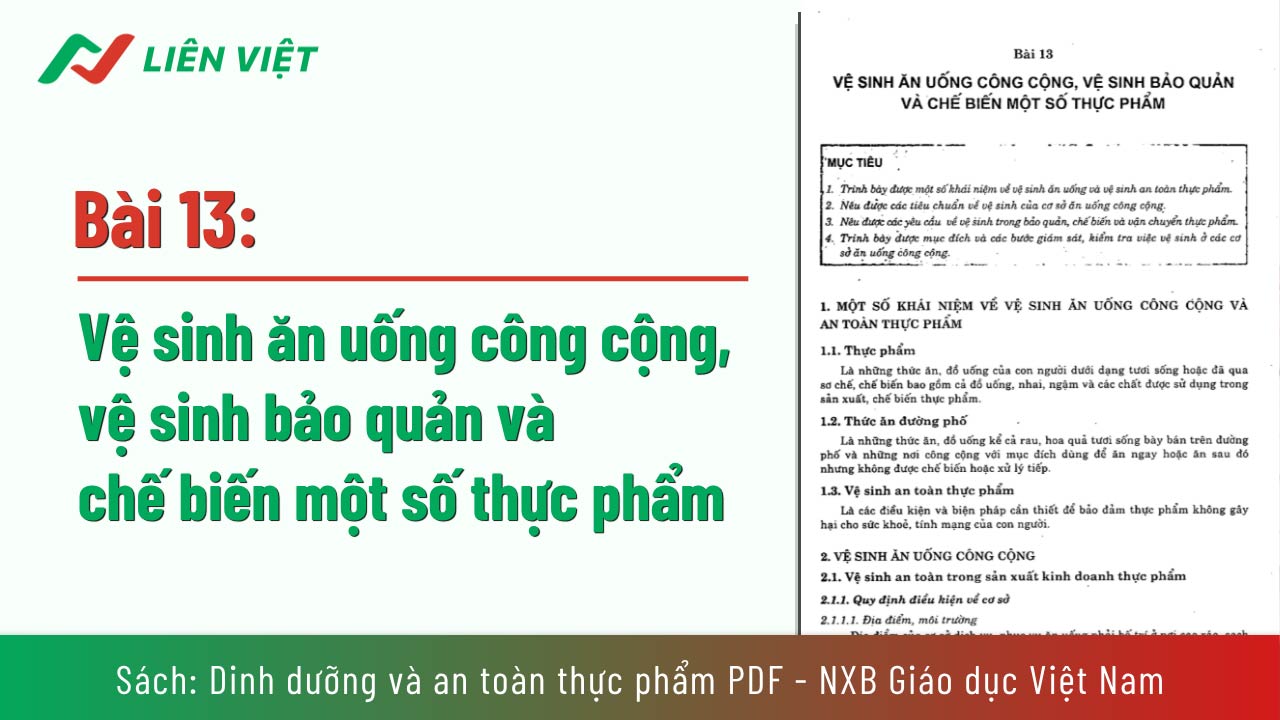 sách Dinh dưỡng và an toàn thực phẩm PDF