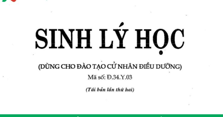 Tải tài liệu Sinh lý học điều dưỡng PDF của Bộ Y tế